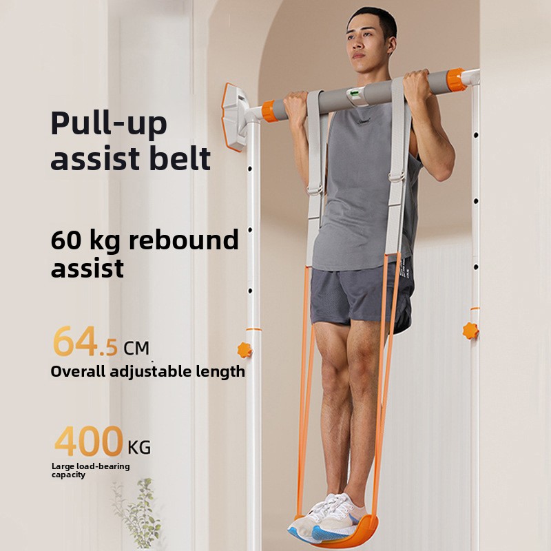 Resistance Bands Set With Handles - Regulowany zestaw taśm wspomagających podciąganie dla