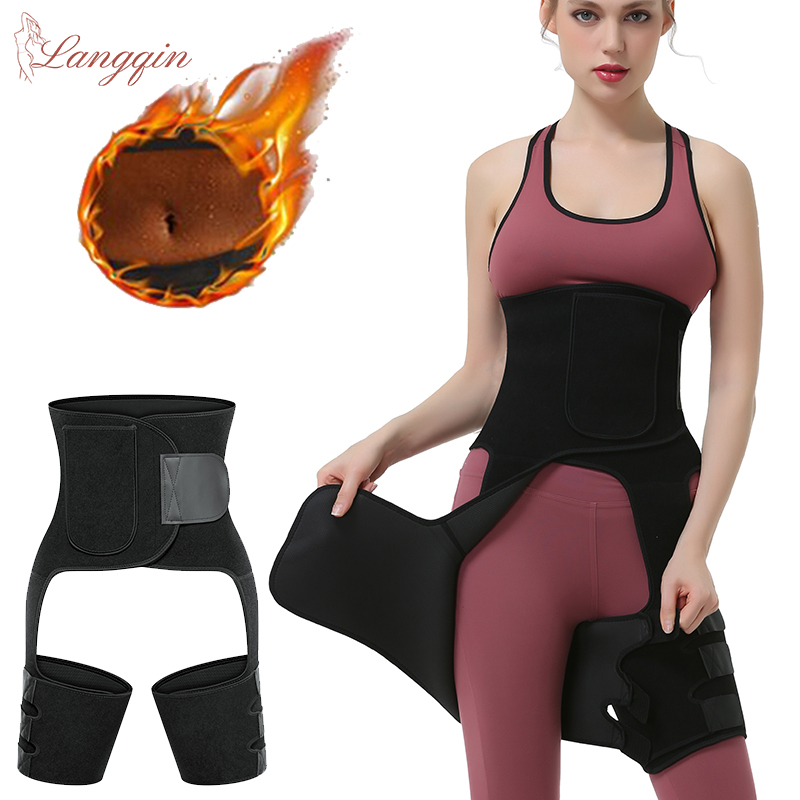 Sweat Waist Trainer Belt Neoprene - Trenażer talii z podwójną kompresją do