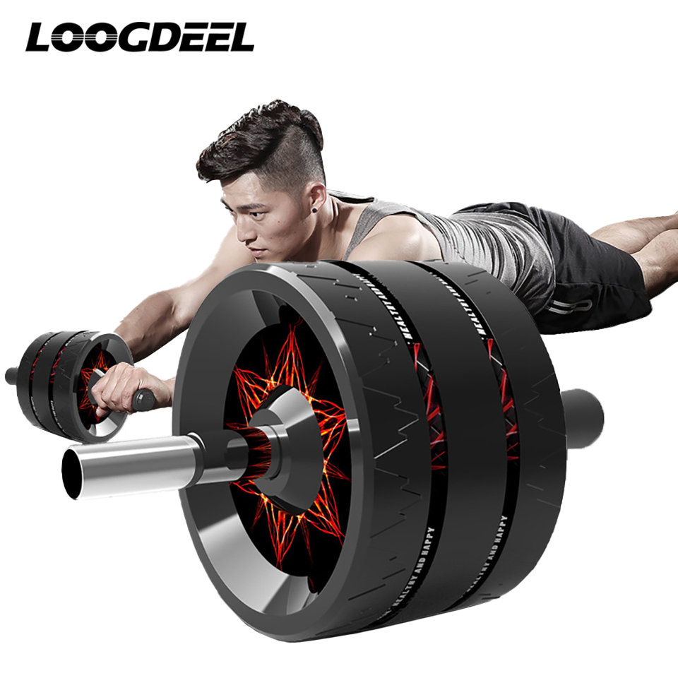 Ab Roller Wheel With Elbow Support - LOOGDEEL obręcz na brzuch domowa siłownia