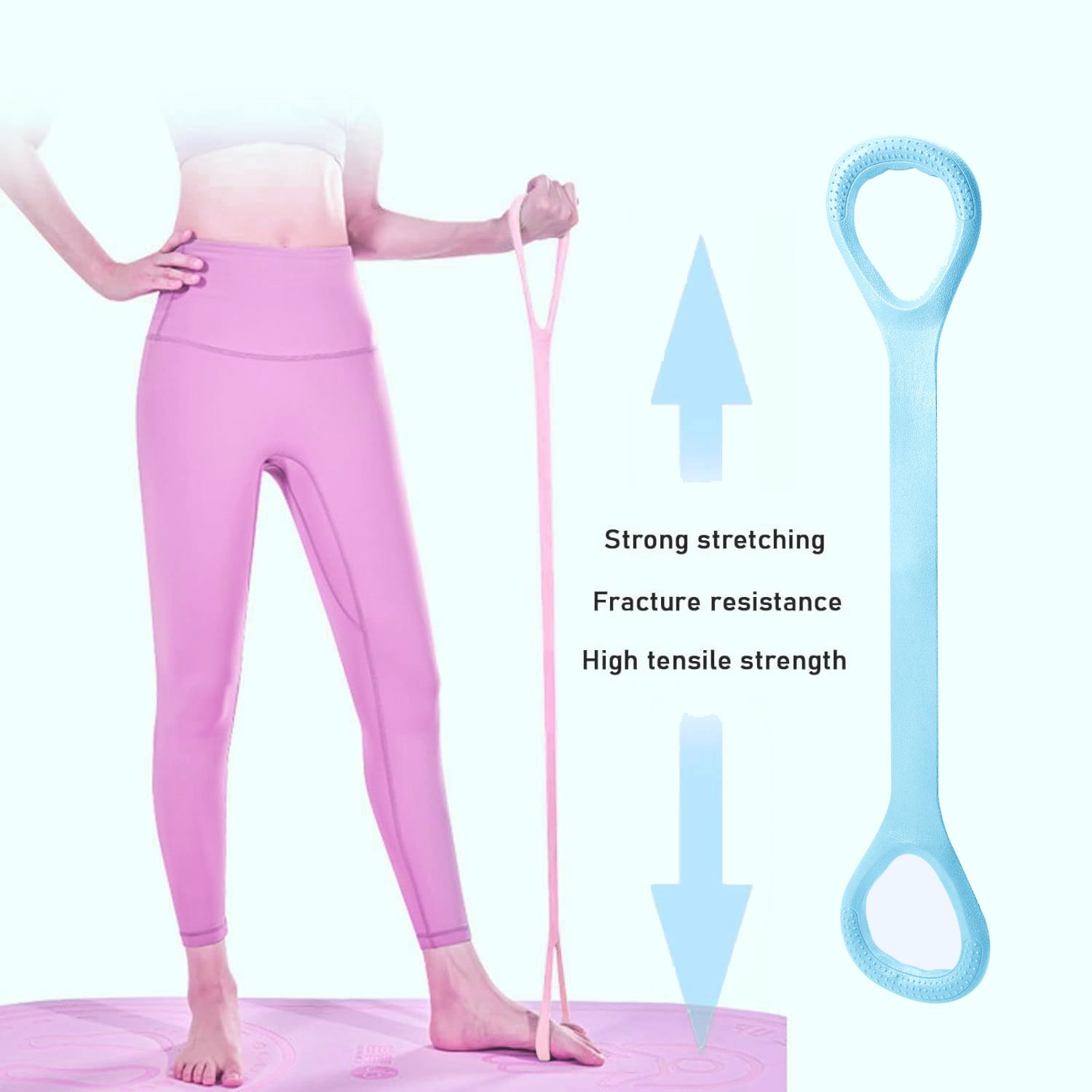 8 Gumowych Taśm Opórnych do Ćw – Pilates Bar Kit With Resistance Bands recenzja i cena