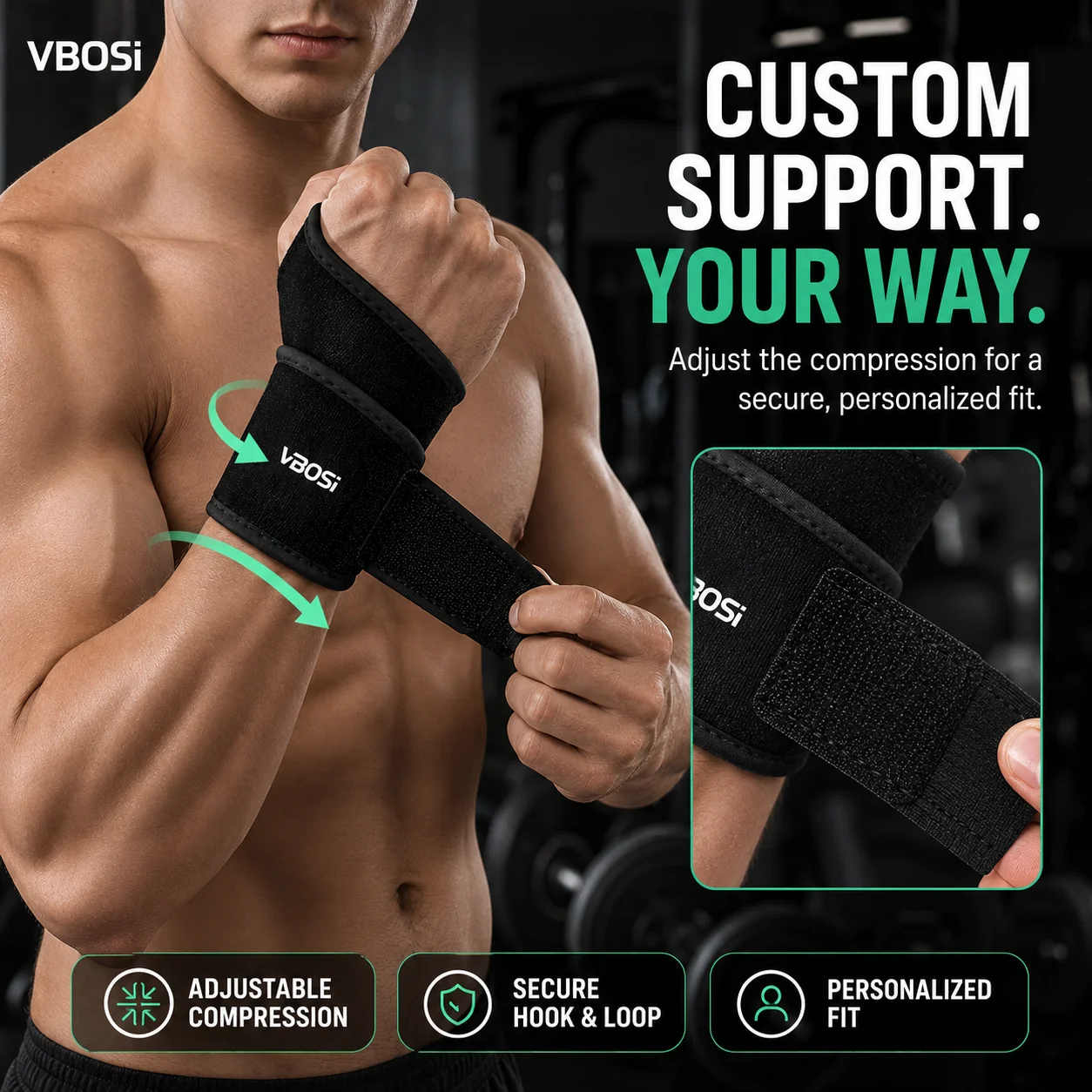 Regulowany stabilizator nadgar – Wrist Wraps Weightlifting Support recenzja i cena